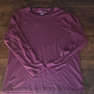 Men's Long Sleeve Tee - Maroon